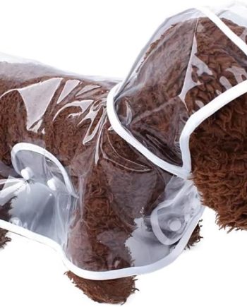 Pet Dog Raincoat,Waterproof Jacket, Dog Rain Poncho Portable Raining Coat Breathable Lightweight Breathable Lightweight Suitable for Neck 42 cm, Length 41cmChest 60cm(Large)