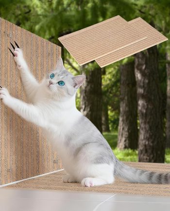 Cork cat Scratch pad for Cats-cat Scratching Posts-cat scratchers for Indoor Cats-cat Scratcher Furniture for Wall & Floor - Natural Cork & Cardboard Blend, No Mess Splinters Easy Clean??2-Pack??