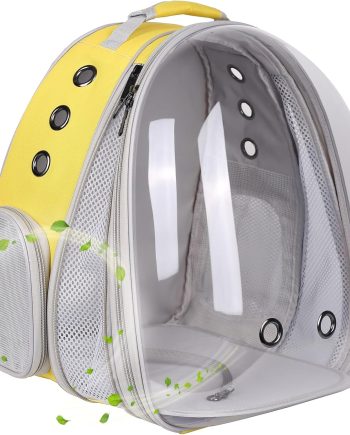 Front Extension Large Cat Backpack Carrier, Fit up to 20 lbs, Space Capsule Astronaut Bubble Window Pet Backpack to Transport Carry Large Cat and Small Puppy